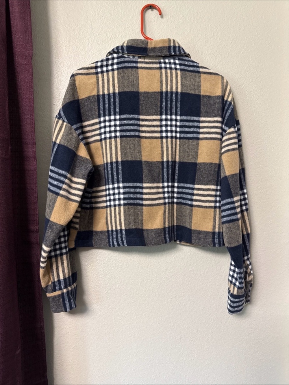 RB11 Papaya women’s Flannel Plaid Shacket size Medium - Picture 10 of 10